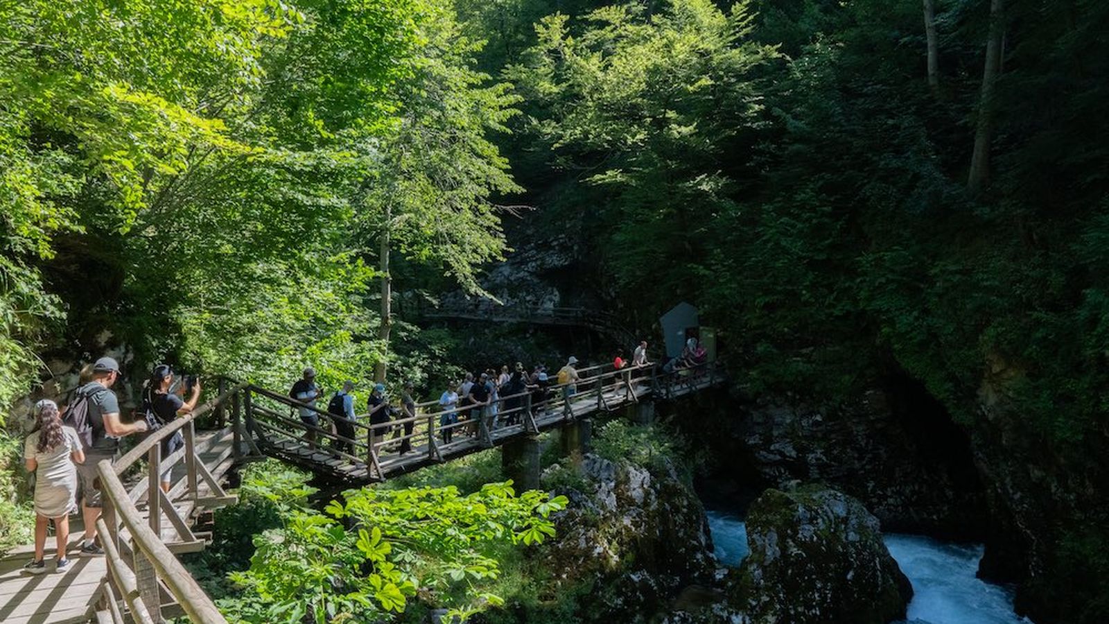 eslovenia garganta vintgar turistas